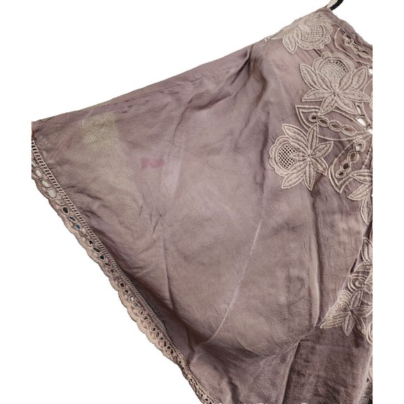 Johnny Was Embroidered Eyelet Oversized Top Cupra Rayon XS - Picture 4 of 6